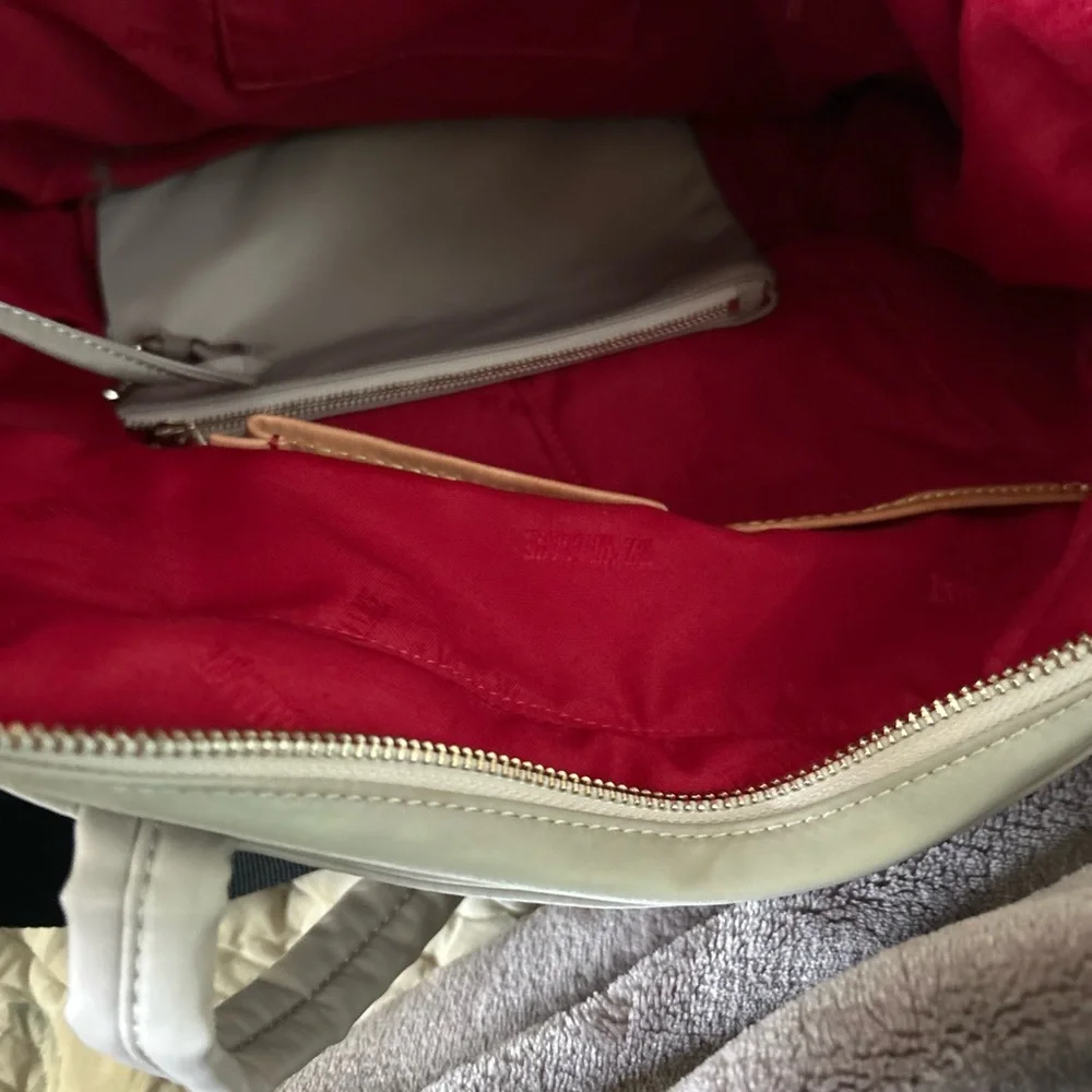 MZ Wallace Soho Tote. Two-Tone Black and Tan Bag - Picture 10 of 16